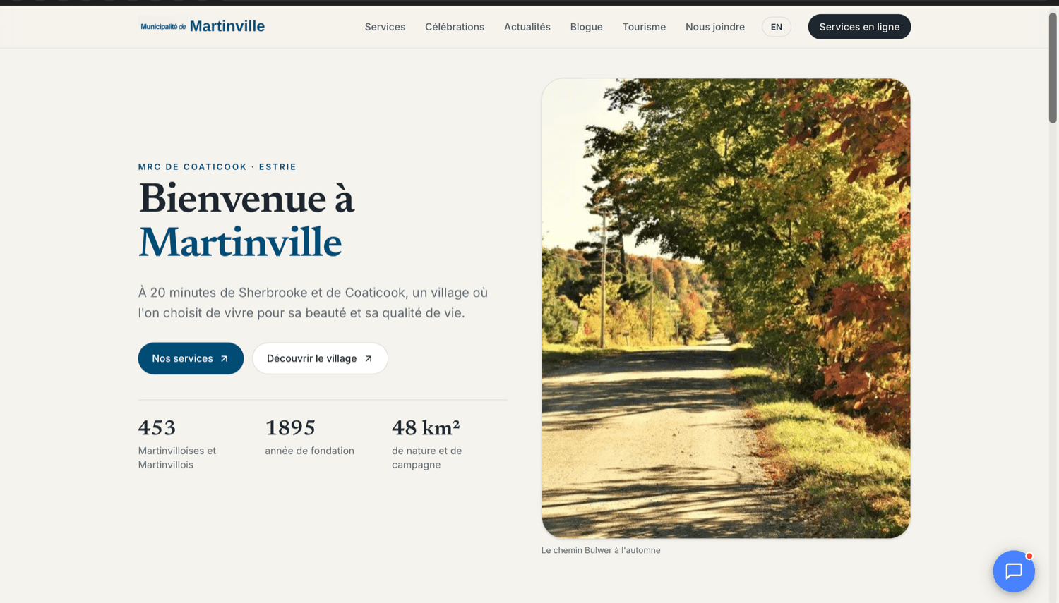 Site municipal bâti avec Eva Sites